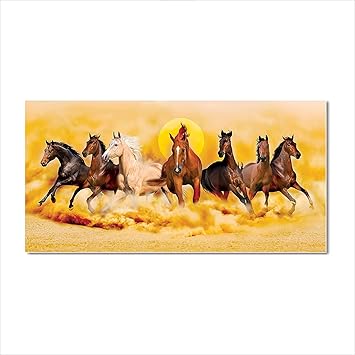 Buy Ah Decals Vastu Shastra Wall Art Sticker Seven Running