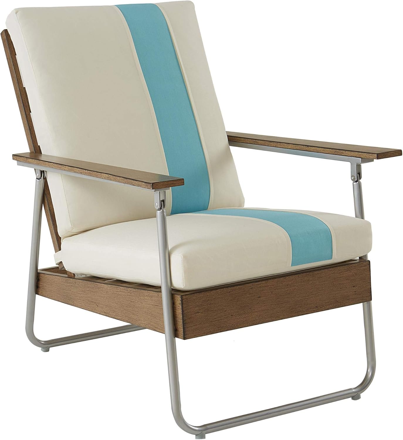 Novogratz 88066WTQ1E Poolside Lila Outdoor Lounge Chair, Turquoise : Garden & Outdoor