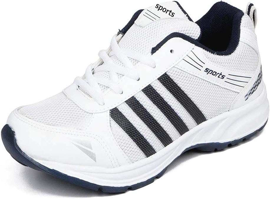 Buy Ethics Shoes White Navy Blue Men's for Sports Running Shoes for
