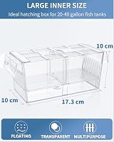 Uniclife Aquarium Fish Breeding Box Hatchery Incubator with Suction Cups view 2