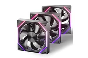 Asiahorse Nyota 120mm Case Fan with Efficient Cooling, ARGB Fan Lighting, 800-1800RPM Speed Control, and Whisper-Quiet Operat