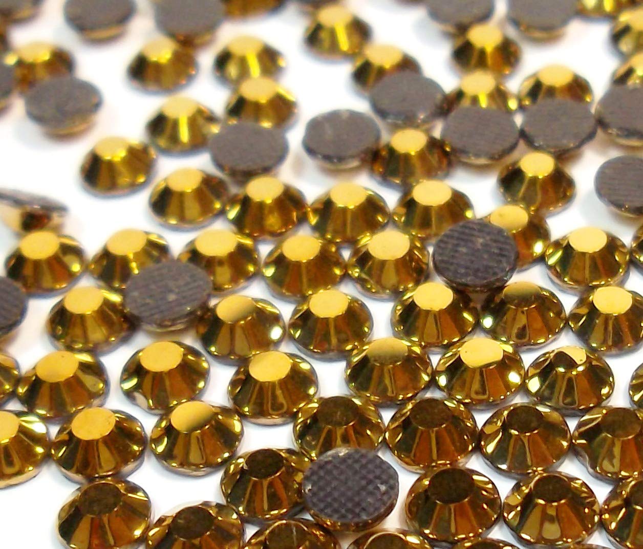 Perlin Hot Fix 4 mm Glass Flat Back Rhinestones SS16 2880 Pieces Hotfix Stones Round Crystal Gemstones 3.4 ~ 4 mm, 3,4mm ~ 4mm, Glass