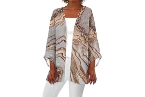 YUTANRAL Womens 2024 Summer Floral Printed Cardigan Long Sleeve Kimono Loose Cover Up Casual Blouse Tops Cruise Outfits