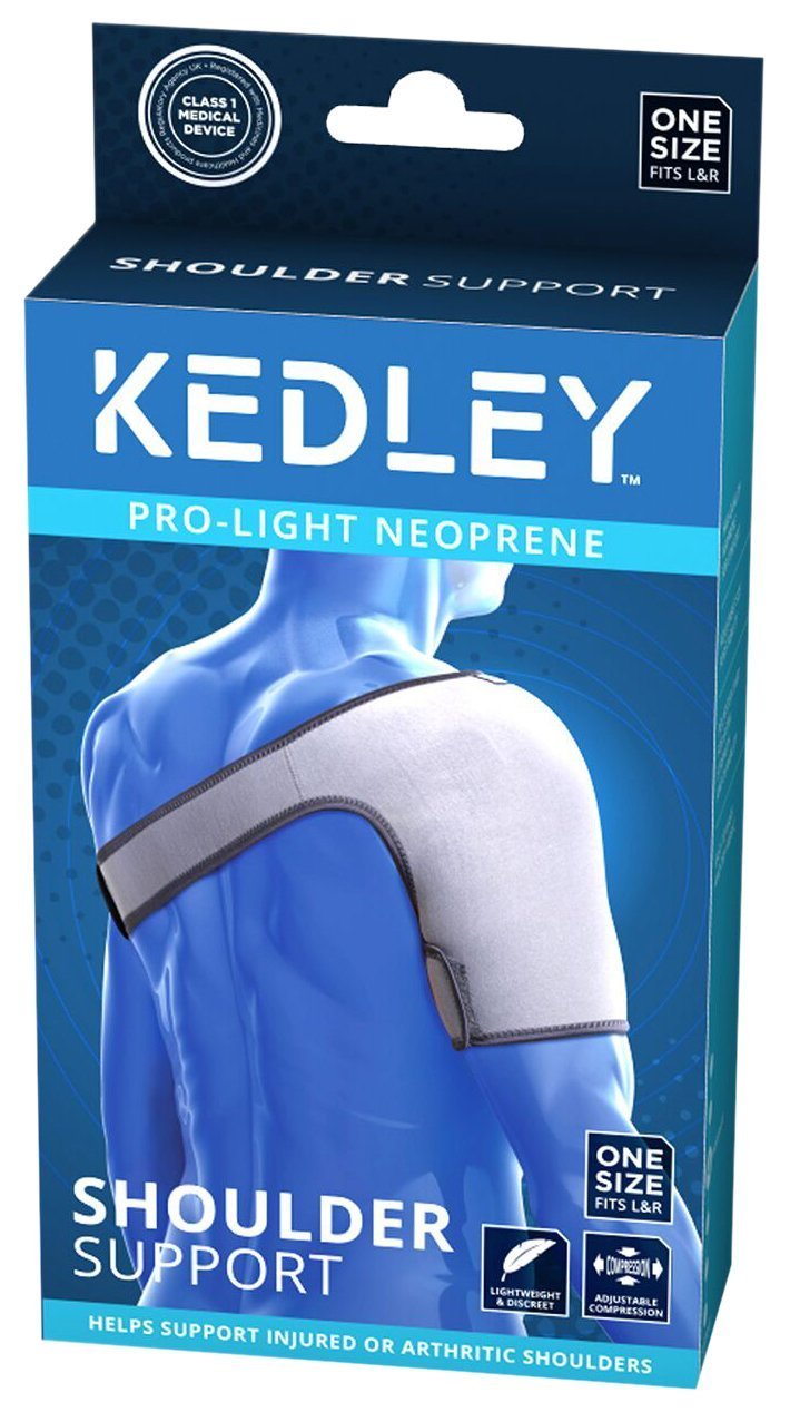 Shoulder Support from Kedley.... Used by the Medical Industry...... made from Neoprene Support fabric One size that Fits Left or Right