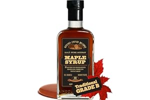 Grade B Maple Syrup 12 Oz Glass Bottle, 100% Pure Maple Syrup (Now Grade A Dark) Bold, Robust Flavor, Artisan Maple Syrup Gift, USA Made Breakfast Syrups & Toppings by Lincoln County Reserve