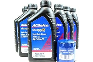 ACDELCO AC Delco DexosD 0w-20 Engine Oil and Oil Filter Change Kit For 3.0L Duramax Diesel LM2
