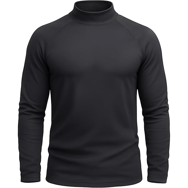 Cagola Men's Fleece Lined Long Sleeve T Shirts Mid-Weight Thermal