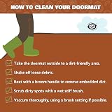 Coco&Coir Door Mat Indoor Outdoor 45x75 cm Rubber Backing Shortbread view 5