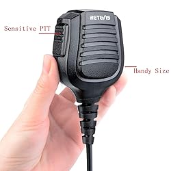 Retevis RT68 Shoulder Speaker Mic, IP54 Waterproof