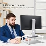 Bracwiser Monitor Stand Riser 3 Height Adjustable Mesh Platform 20kg view 7