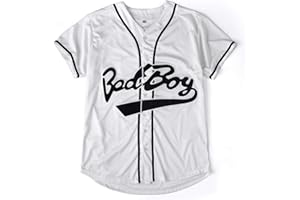 CUTHBERT Bad Boy 10 Baseball Jersey, 90s Hip Hop Men Clothing for Birthday Party, Club and Pub Dress