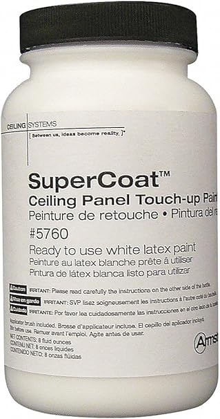 Ceiling Tile Touch Up Paint Latex White 8 Oz Amazon Com