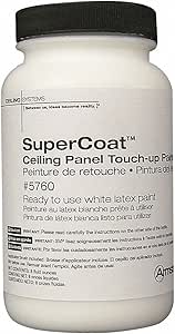 Ceiling Tile Touch Up Paint Latex White 8 Oz Amazon Com