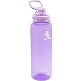 Takeya Tritan Sport Water Bottle with Spout Lid - BPA-Free & Dishwasher-Safe Water Bottle - Reusable Bottle with Lid Handle - Simple Leak-Proof Water Bottle - 40 oz, Vivacity Purple