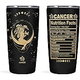 Witchy Gothic Gifts' Zodiac Astrology Cup - 20 OZ Stainless Steel Insulated Constellation Tumbler for Cancer Women