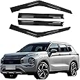DYRDINSHOW Window Visor Compatible with 2022-2023 Mitsubishi Outlander Wind Deflector Rain Guards Sunshades
