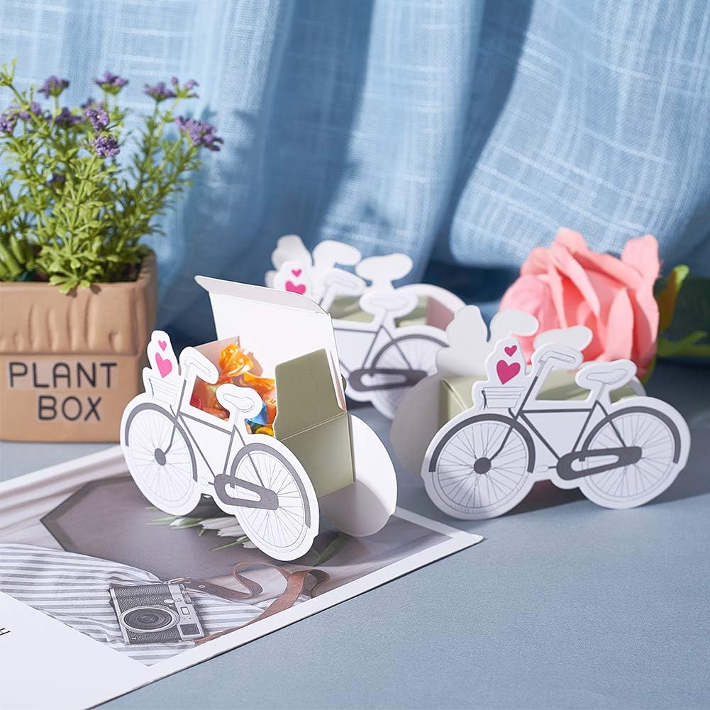Mode Creative Velo Theme Bonbons Faveur Boites Velo Papier Boites Pour Baby Shower De Mariage Fete Danniversaire Decorat Nbeads 60 Pcs Deplie Velo Conception Papier Favor Coffrets Cadeaux Loisirs Creatifs Fournitures De