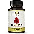 ILAJA Heme Iron Deficiency Supplement for Women & Men (120 Capsules) – 20mg High Absorption, Clean Ingredients - Contains 111% of Iron DV per Capsule - 2-4 Month Supply