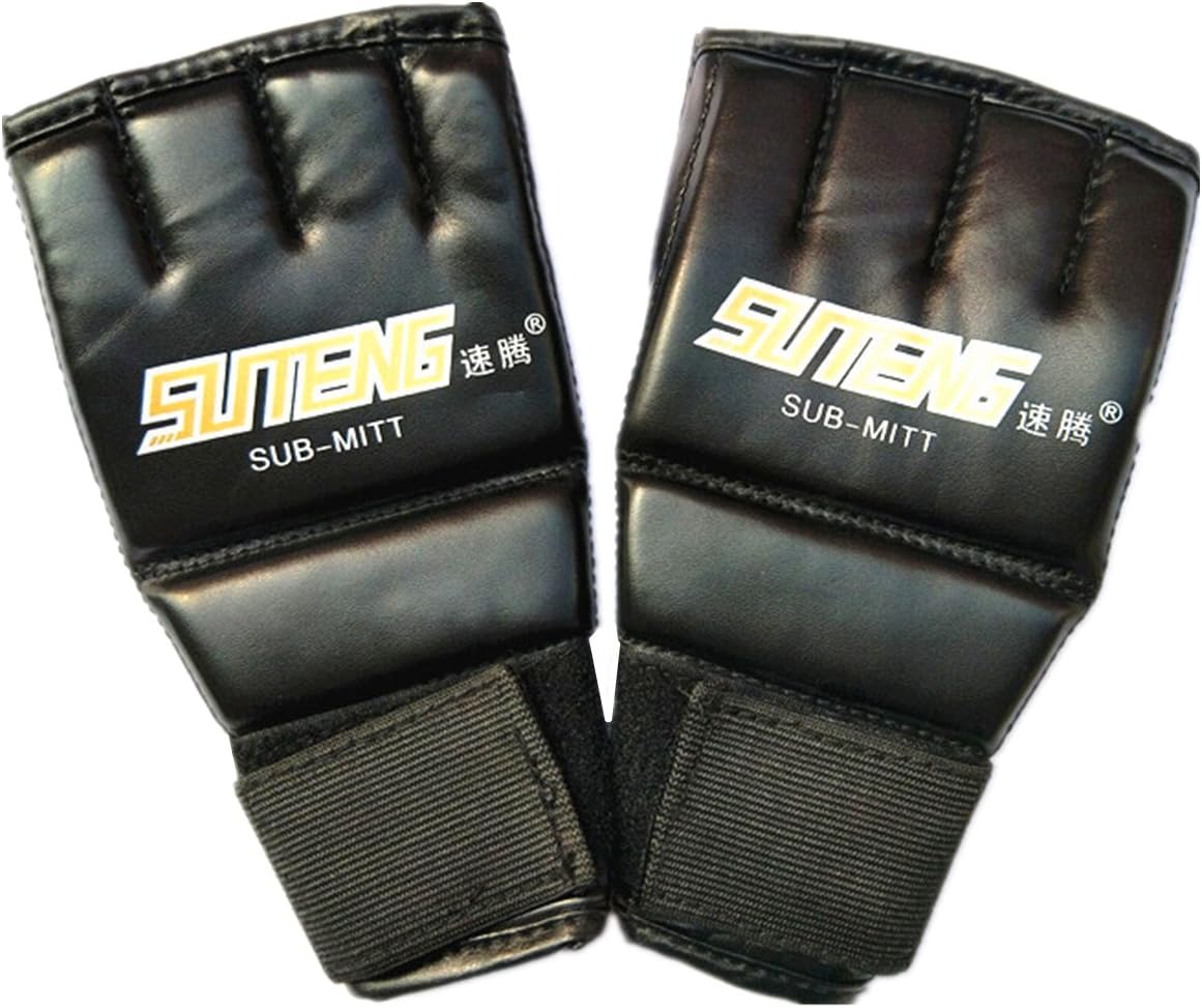 SUTEN MMA Muay Thai Training Punching Bag Half Mitts Sparring Boxing Gym Gloves