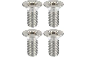 X AUTOHAUX 4pcs Stainless Steel Brake Disc Rotor Screws Front Rear Retaining Hardware Bolts Kit 93600-06014-0H 51741440 for Honda Accord Civic CRV