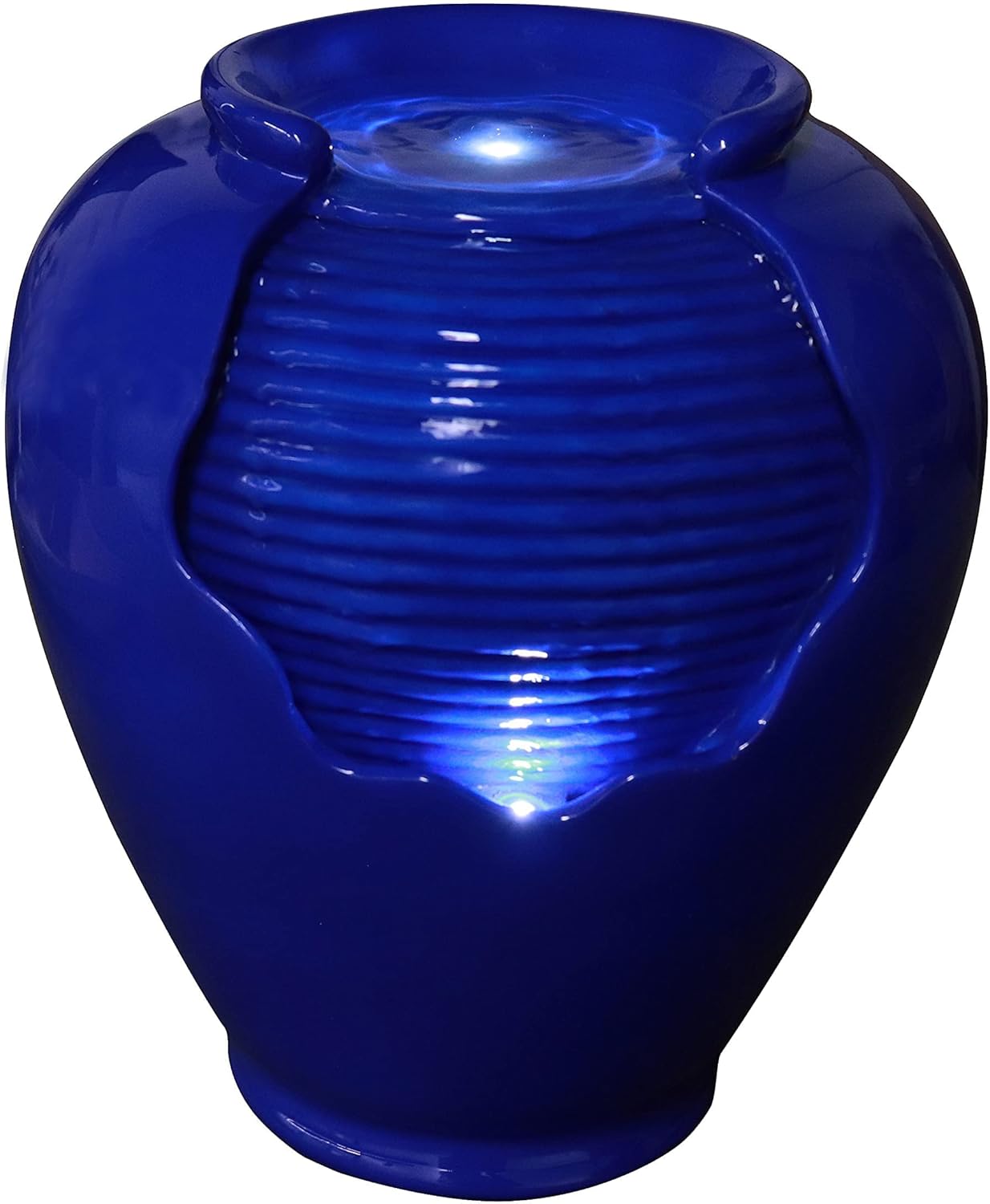 Indoor Fountains & Accessories - Warm Garden Tabletop Water Fountain Jar Fountain Zen Fountain Royal Blue