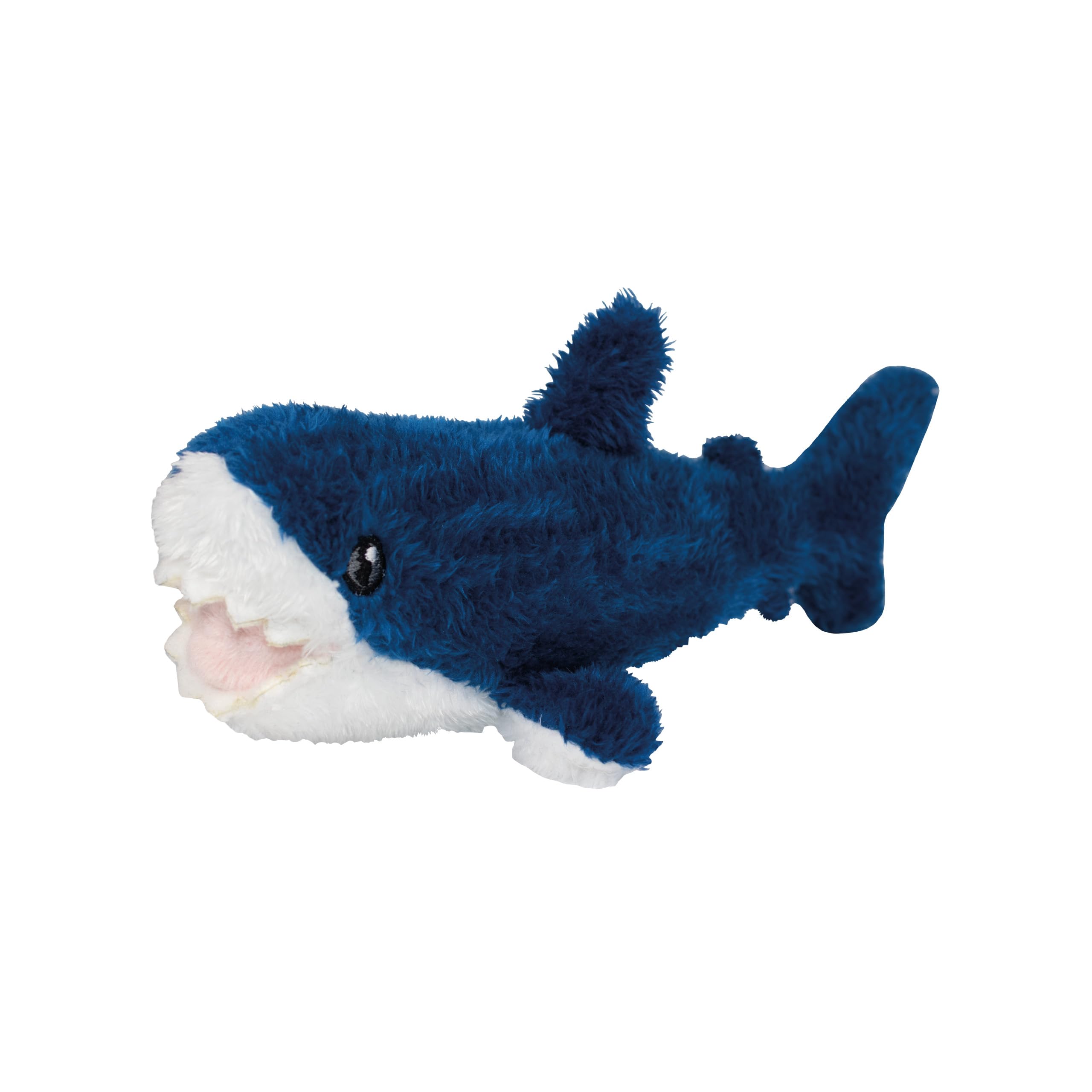 EcoBuddiez Mini - Mako Shark from Deluxebase. Mini Soft Plush Animals made from Recycled Plastic Bottles. Eco-Friendly Cuddly Gift for Kids, Cute Stuffed Animal Toy for Toddlers.
