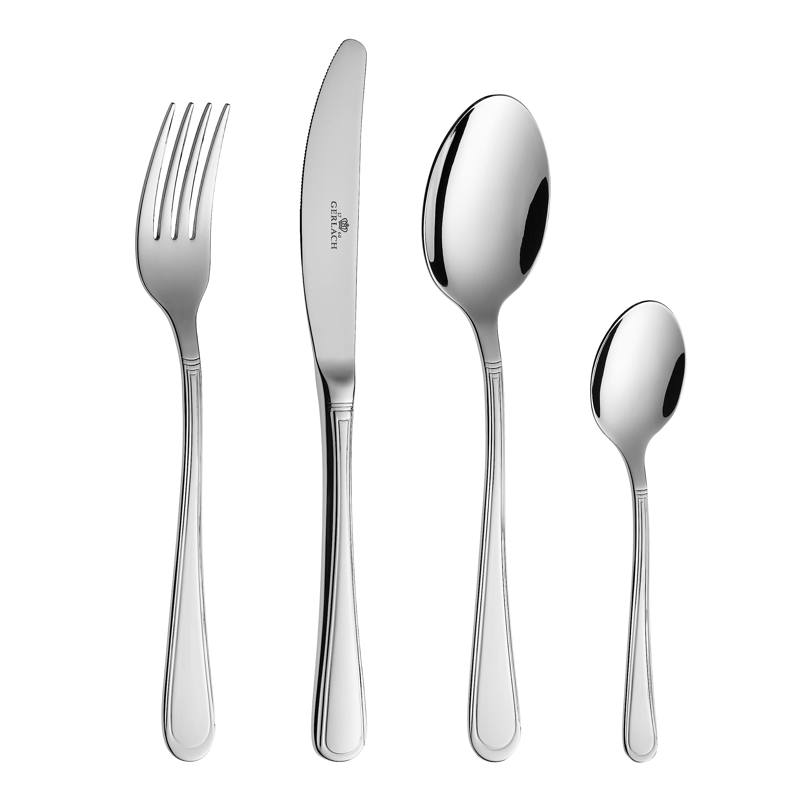 Flatware Serving Set with 24 Pieces from Gerlach Flames Box and Shine - G01-0004P-ZEST-24PU-S1S1-01