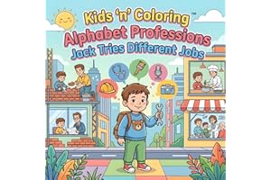 Kids ‘n’ Coloring: Alphabet Professions – Jack Tries Different Jobs: ABC Coloring Book for Toddlers Ages 3+, Learn the Alphab