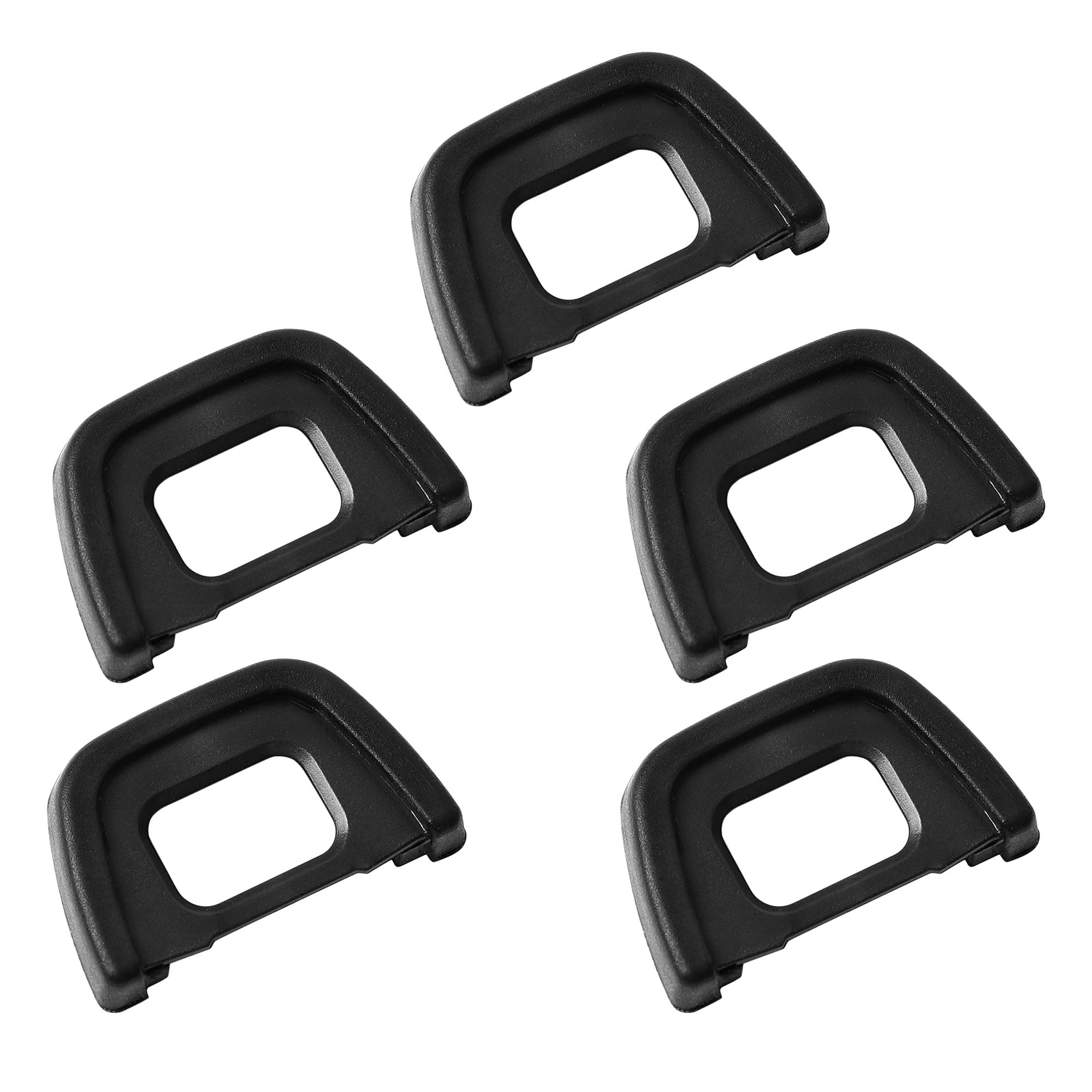 sourcingmap Camera Eyecup Eyepiece, 5 Pcs Cameras Rubber Eye Cup Viewfinder Protector DK-23 for Nikon D300S D300 D500 D7100 DSLR SLR, Black