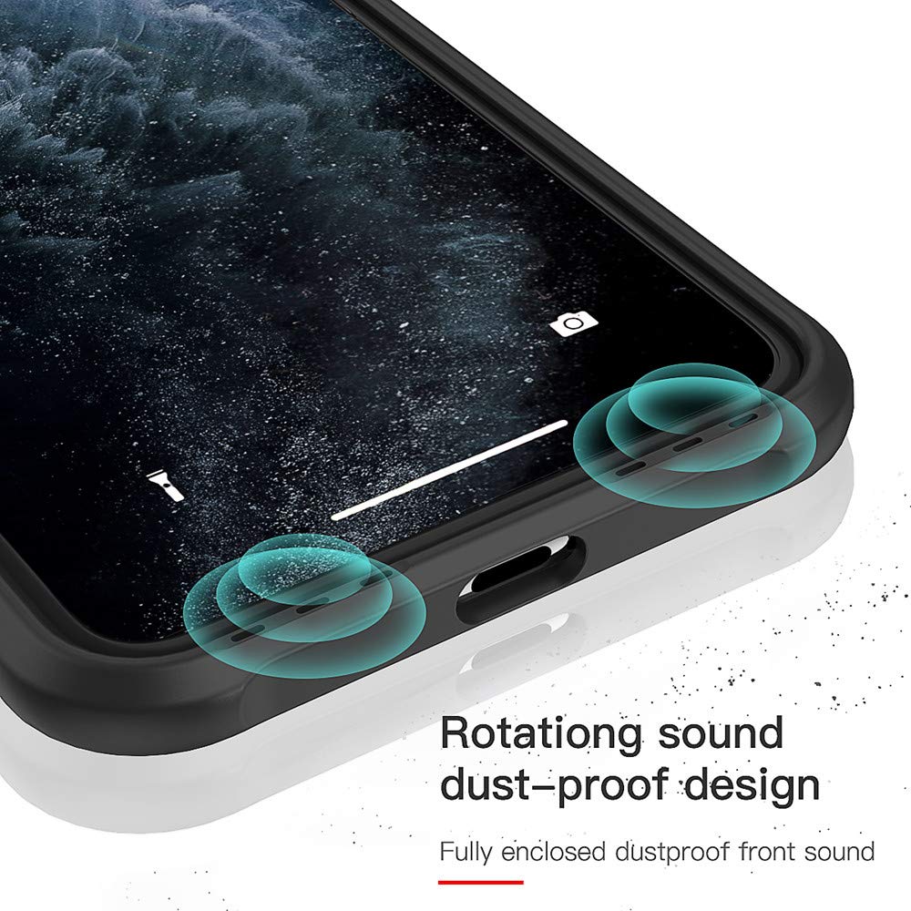 Tukcherry Custodia iPhone 11, Cover iPhone 11 TPU Morbido iPhone 11 Bumper Cover Anti-Graffio Antiurto Custodia Protettiva Case per iPhone 11-6.1 Pollici (iPhone 11 Black)