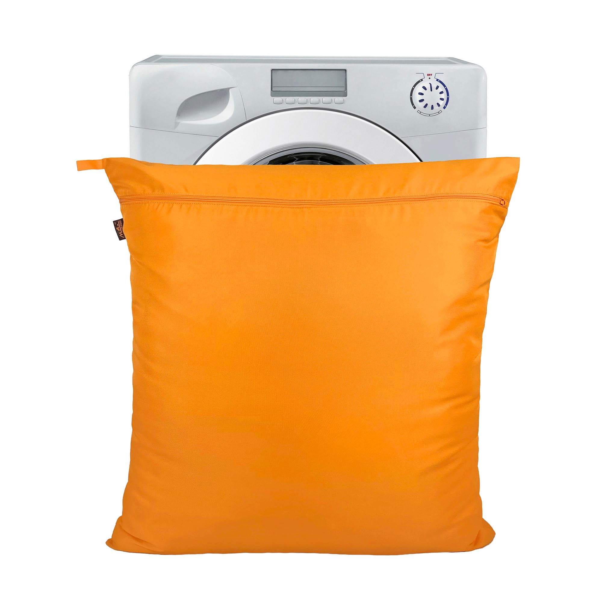 Moorland Rider - Jumbo, Orange Pet Wear Wash Bag. Stops Pet Hair Blocking The Washing Machine. Zip Front Closure With Hanging Loop. Traps Fur, Lint & Debris During The Wash Cycle (75cm x 80cm)