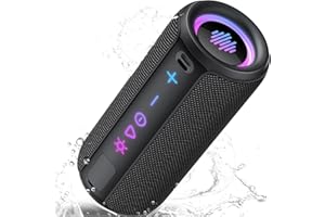 TIMU Portable Speaker Bluetooth 5.4, 30W Super Loud Bluetooth Speaker Wireless，Boost Bass 3.0, 30H Playtime, 8 RGB Modes, IPX7 Waterproof Speaker, TWS Pairing, for Outdoor/Home/Party, Gift Ideas