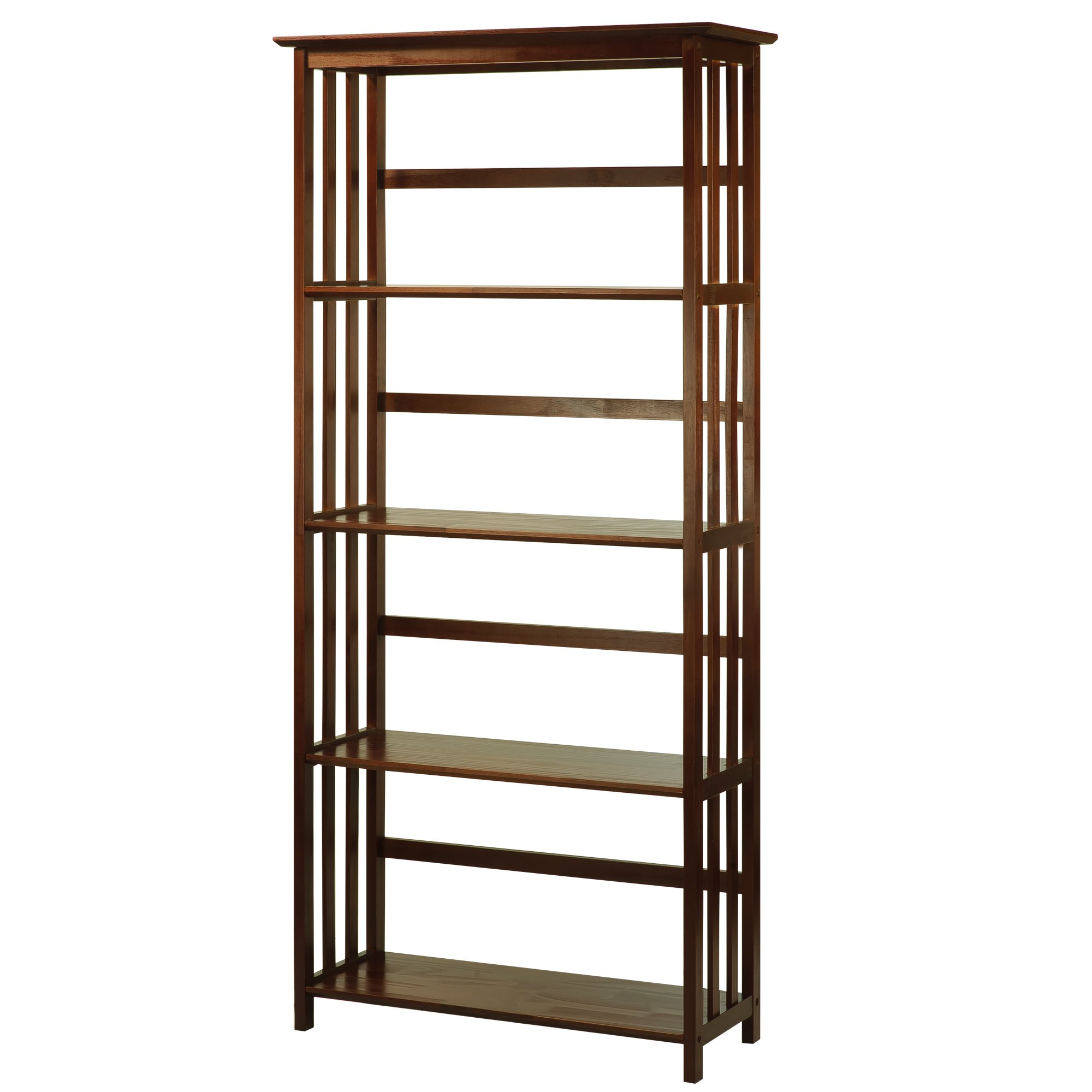 Photo 1 of Casual Home Mission Style 5-Shelf Bookcase, Walnut