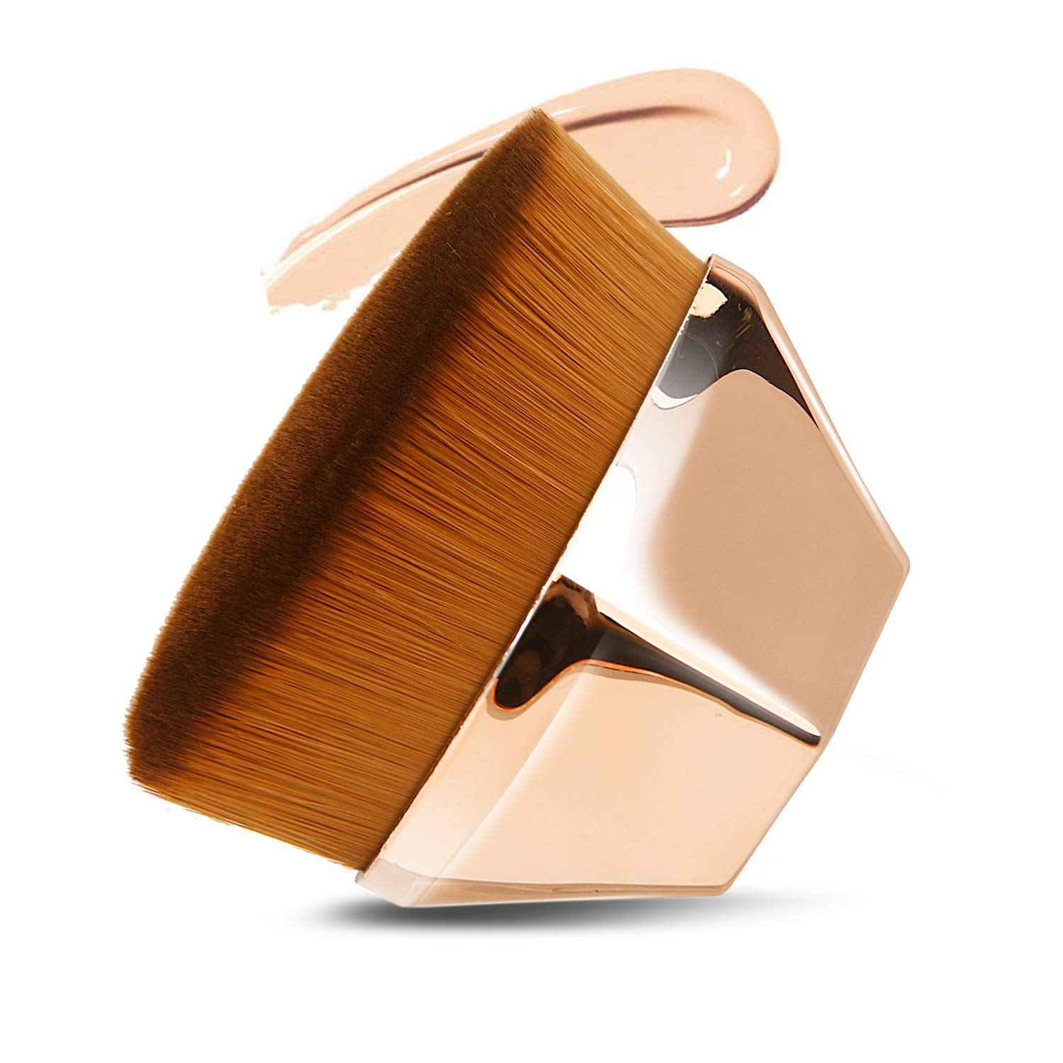 Foundation Makeup Brush, Endoto Flat Top Kabuki Face Brush Multifunctional for Blending Liquid, Cream or Flawless Powder Cosmetics with Portable Case