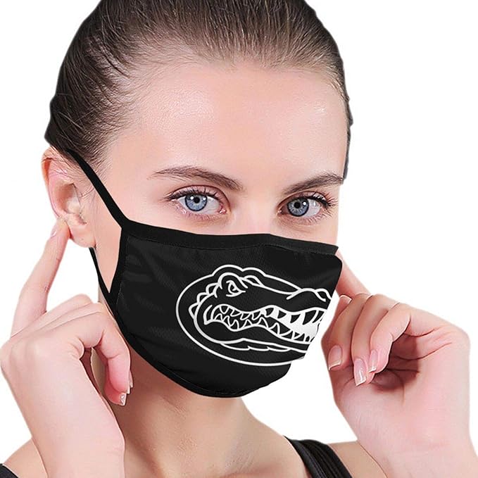 Florida Gator Gators Fishing Adjustable Reusable Mask Funny Face Masks