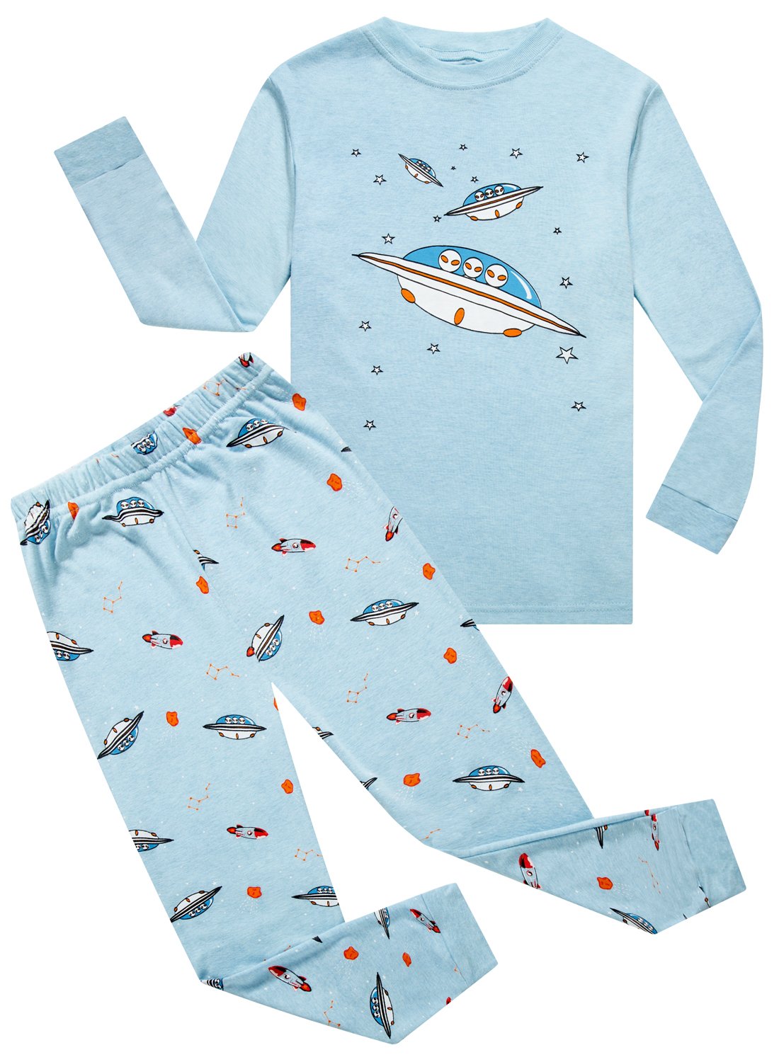 IF Pajamas Little Boys Long Sleeve Sets 100% Cotton Sleepwears Toddlers Kids Pjs Size 3T