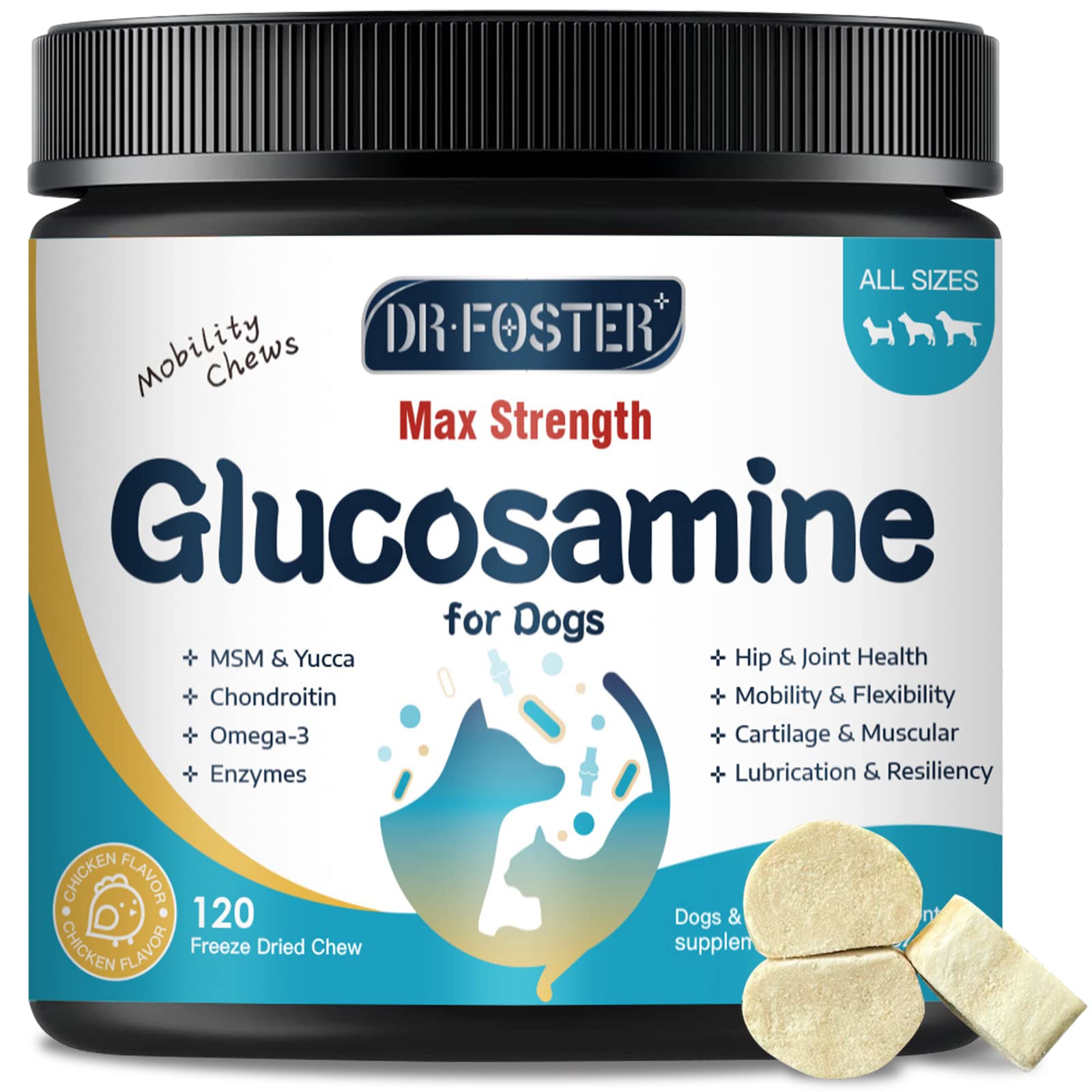 Picture of Mua Glucosamine for Dogs, Hip and Joint Supplement for Dogs with ...