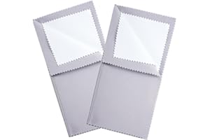 Lystaii 2 PCS Jewelry Cleaning and Polishing Cloth Jewelry Cleaning Cloth Multi-Layer Jewelry Polishing Cloths Cotton Polishing Cloth for Gold, Silver and Platinum Jewelry Keeping Shining