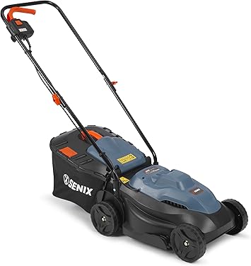 Senix Kompakter Elektro Rasenmaher Maher Fur Einen Gepflegten Rasen 1000 W Elektromotor 32 Cm Schnittbreite Fur Kleine Flachen Mit 30 L Fangkorb Fullstandsanzeige Amazon De Baumarkt