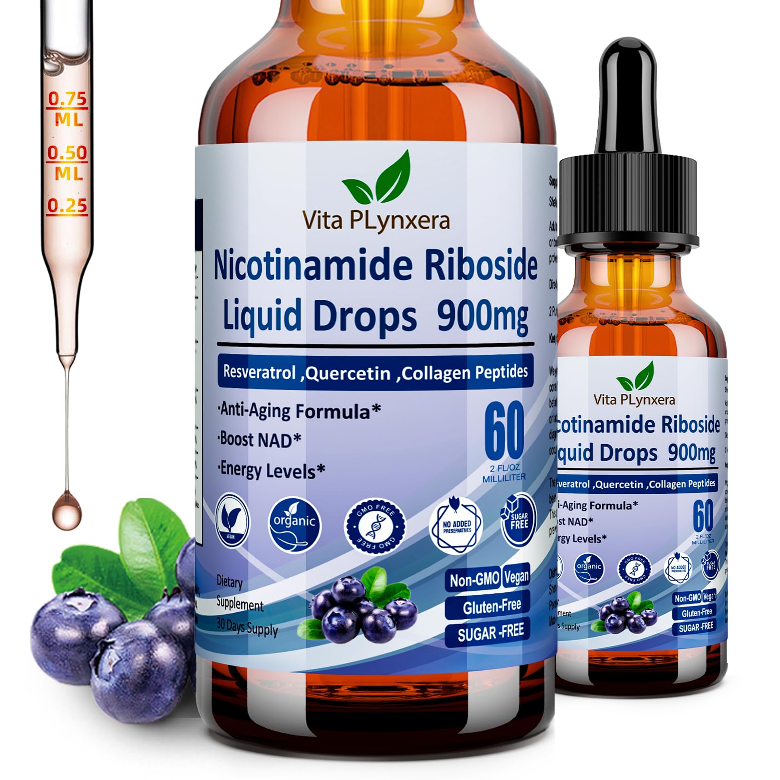 Nicotinamide Riboside Liquid Drops 900 mg