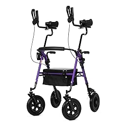 ELENKER All-Terrain Upright Rollator Walker, Stand