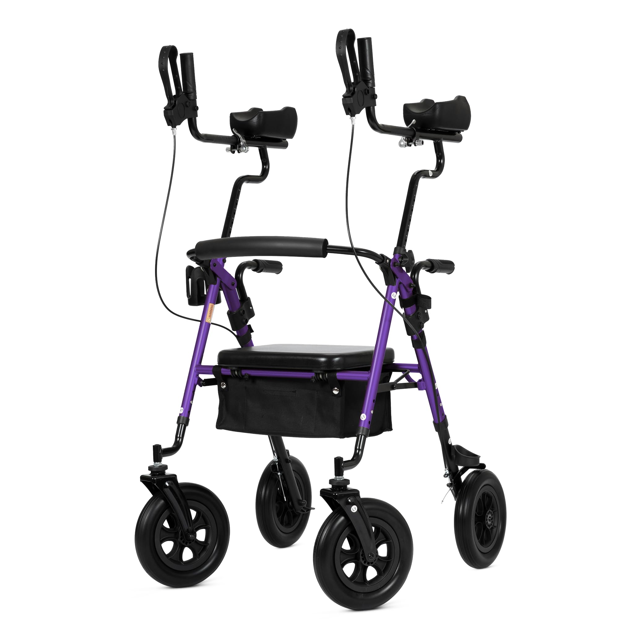 ELENKER All-Terrain Upright Rollator Walker, Stand