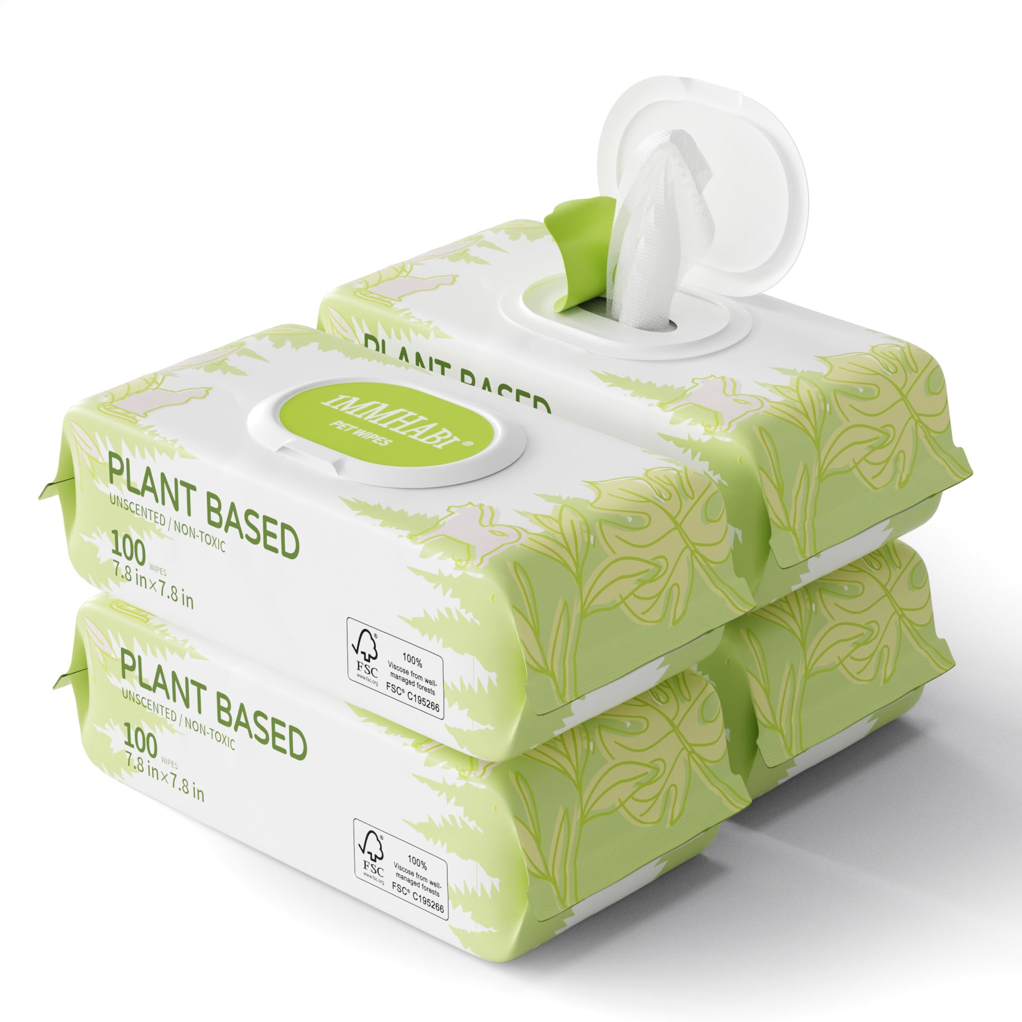 View 1 of 400 Unscented Dog Wipes for Paws