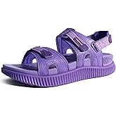 KuaiLu Womens Comfort Walking Sandals Plantar Fasciitis Arch Support Orthopedic Sport Recovery Thick Athletic Cushioned Outdoor Sandles Travel Vacation Camping Adjustable Strap Casual Slides