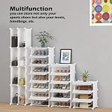 HOMIDEC 10-Tier Shoe Rack Tall Narrow Door Dustproof Storage Cabinet view 6