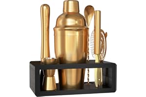 Highball & Chaser Cocktail Shaker Set: Bartender Kit for Home Bar Mixology Cocktail Bar Set Plus E-Book with 30 Recipes (Anti