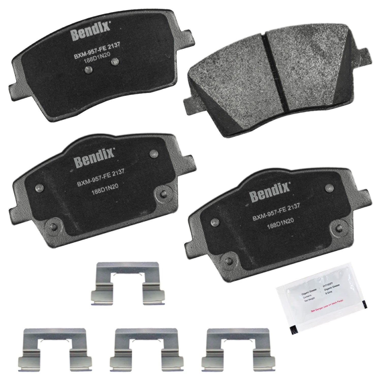 Bendix Priority1 CFM2137 Semi-Metallic Front Brake Pads for Volvo XC40 2022-2019 Image