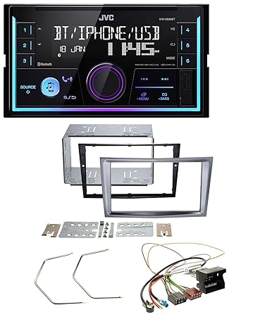 JVC KW-X830BT AUX 2DIN USB MP3 Bluetooth Autoradio für Opel Antara Astra H Zafira B Charcoal