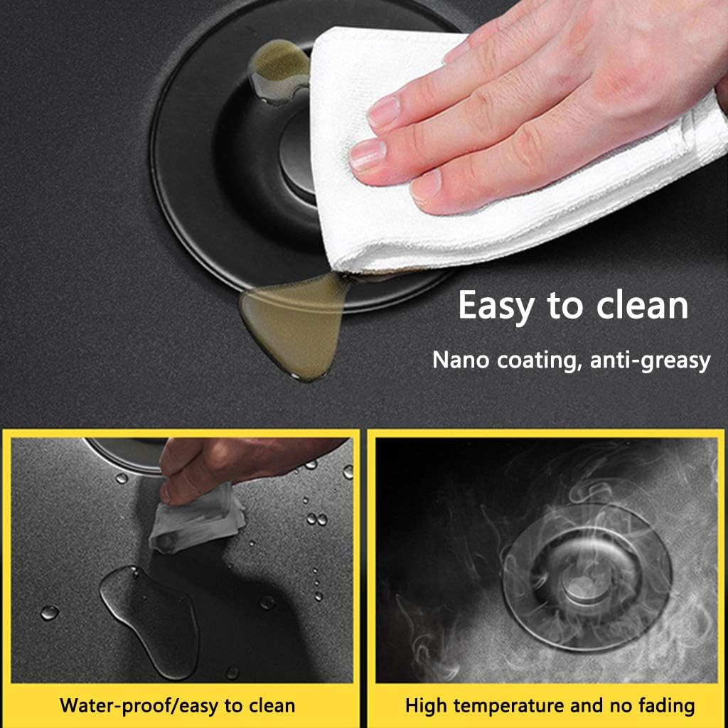 Bath Fixtures Black Round Sink Kitchen Renovation Pool Round Single Sink Small Sink Bathroom Round washbasin Washing Vegetables and dishwashing Pool Household Sink Double Bow - Image 5