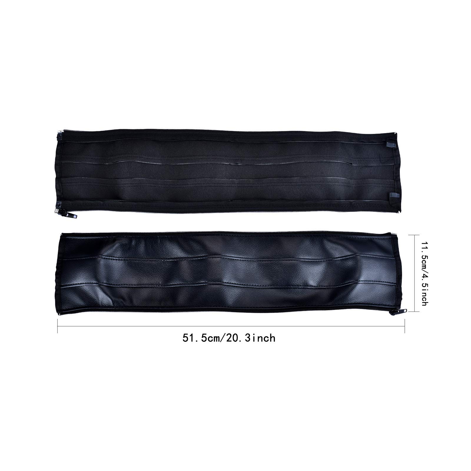 Universal Stroller Handlebar Cover – PU Leather Armrest Sleeve for Baby Strollers, Dustproof and Protective Grip for Infant and Toddler Prams, Black